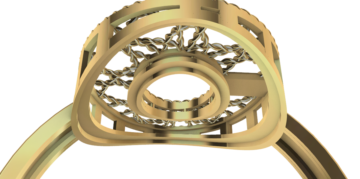 code: mna1007   Rhino 3DM File and STL file for 18K Gold ring Design  – Professional Jewelry CAD Model