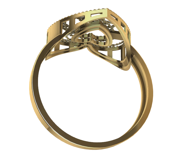 code: mna1008   Rhino 3DM File and STL file for 18K Gold ring Design  – Professional Jewelry CAD Model