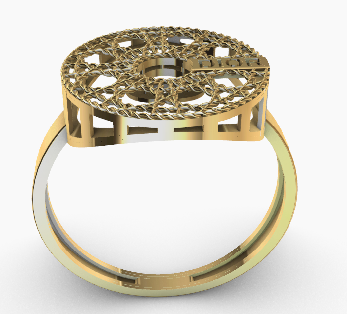code: mna1009   Rhino 3DM File and STL file for 18K Gold ring Design  – Professional Jewelry CAD Model
