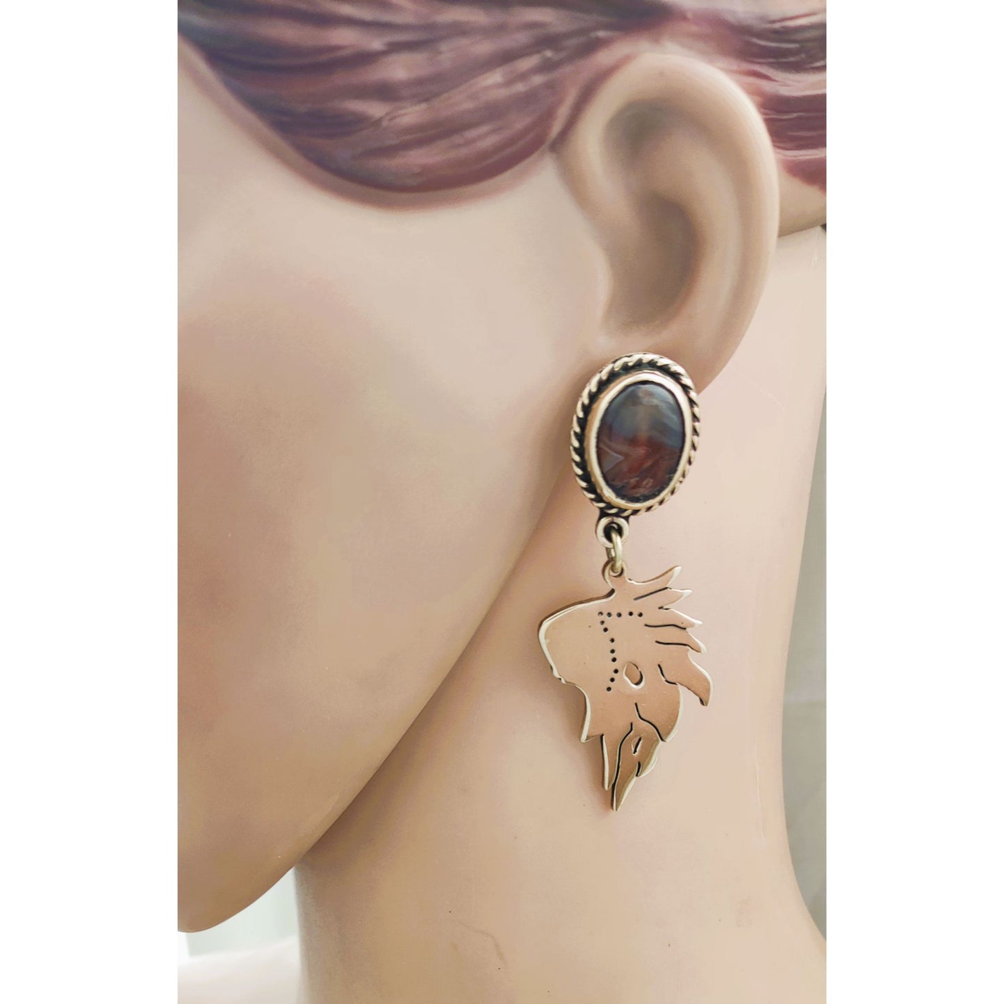 Copper earring