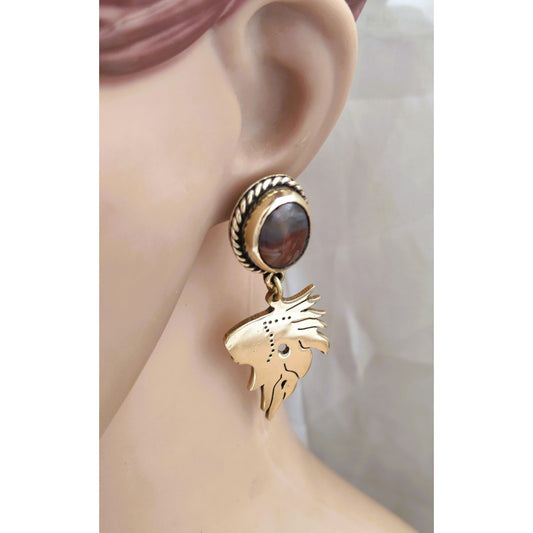 Copper earring