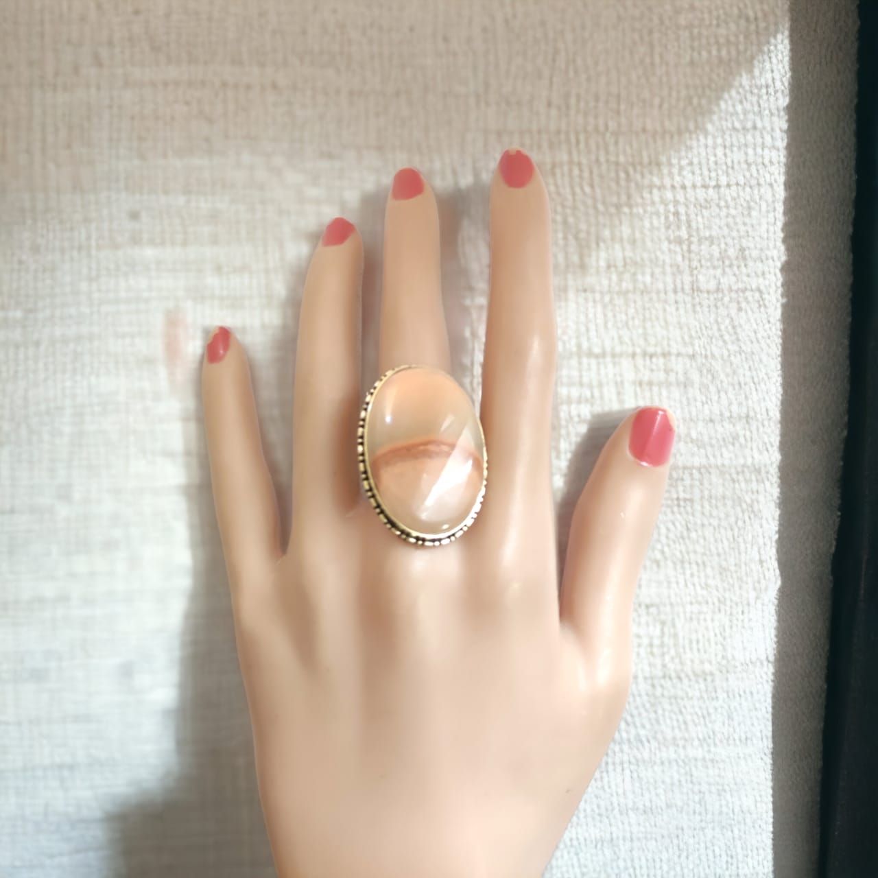 Natural Seashell Copper Ring