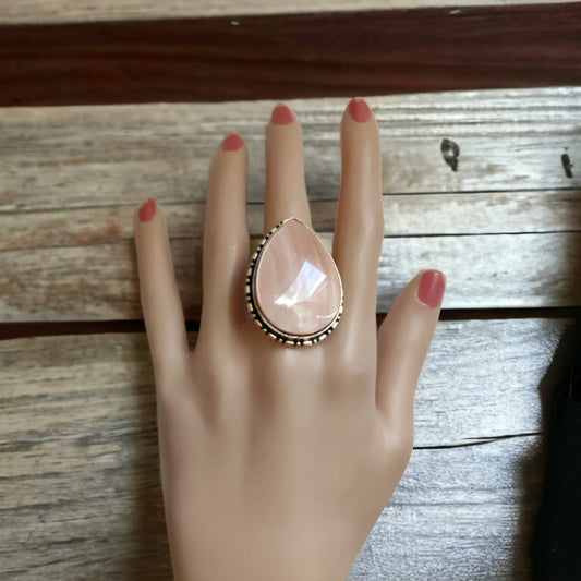 Natural Seashell Copper Ring