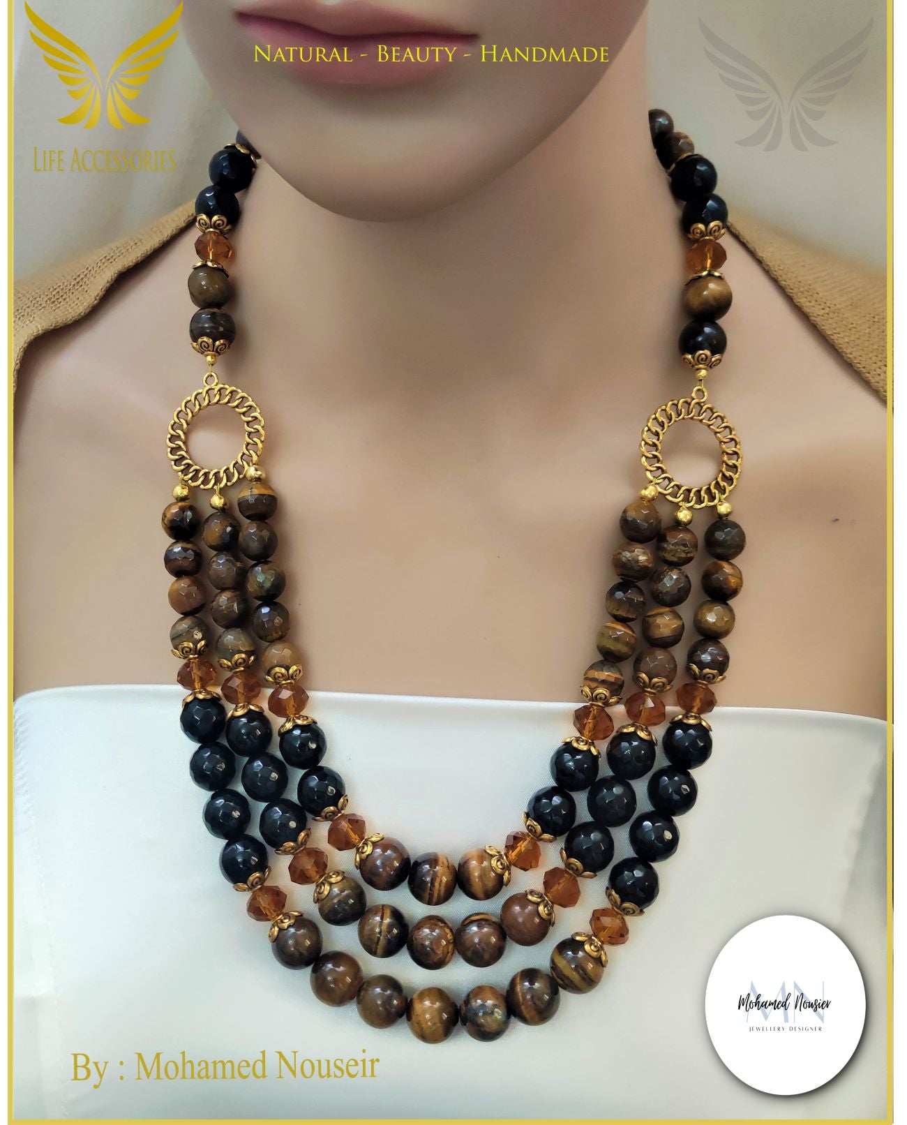 Tiger Eye Stone Necklace