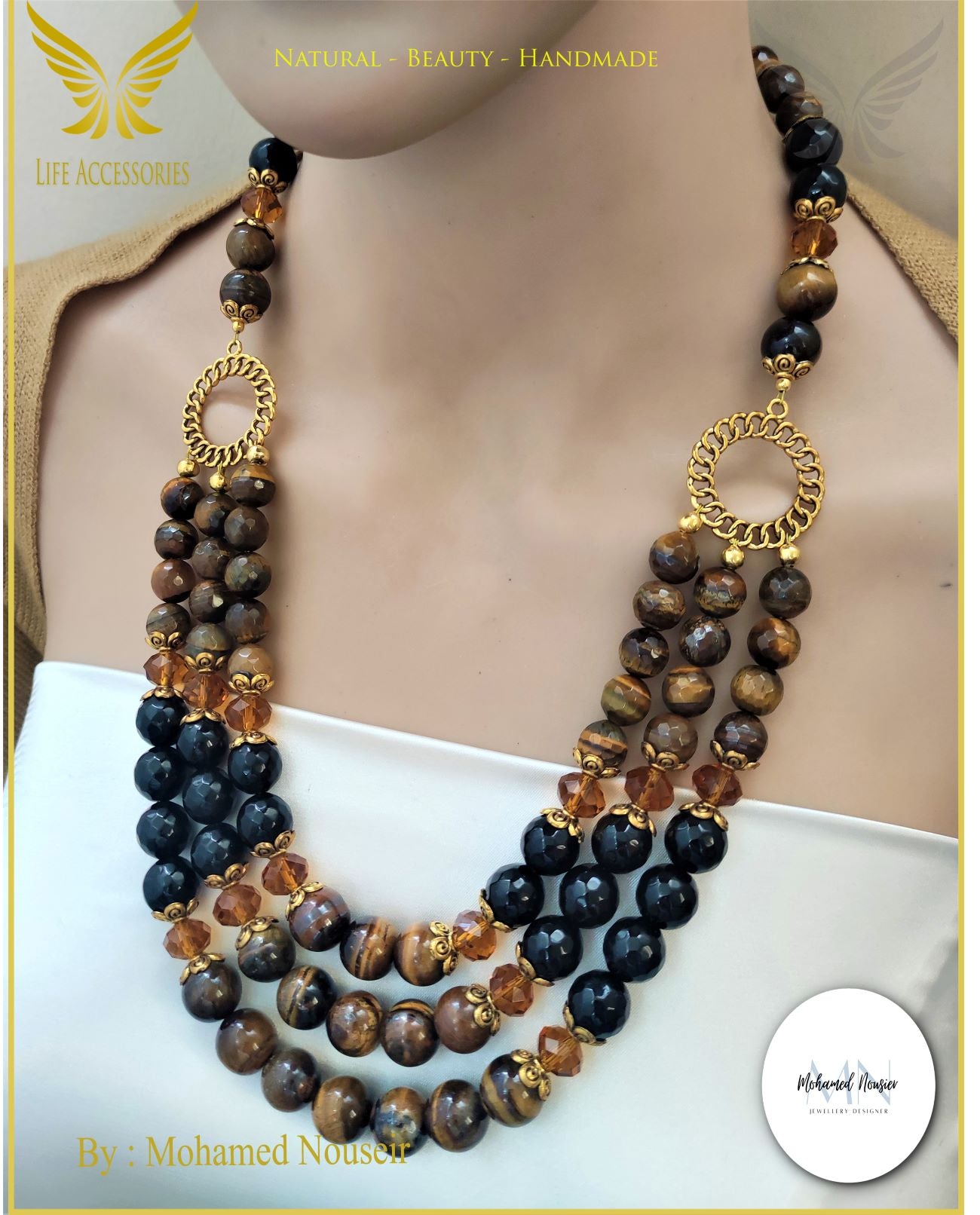 Tiger Eye Stone Necklace